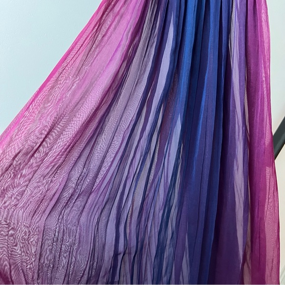 Vintage Pink Purple Blue Ombre Strappy Chemise Size Medium - Picture 9 of 15